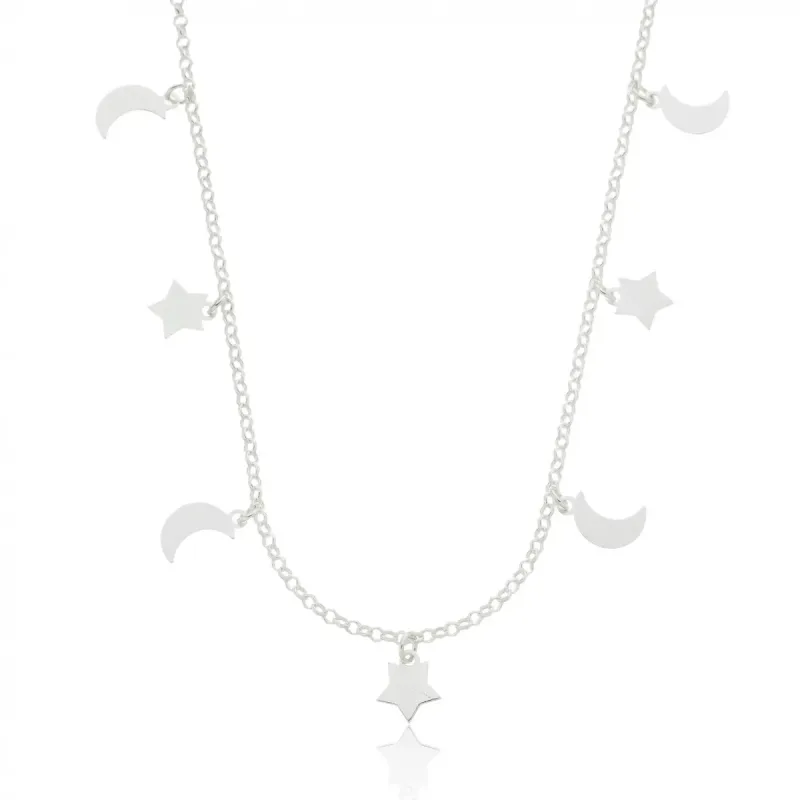 Choker Lua e Estrela Chapados
