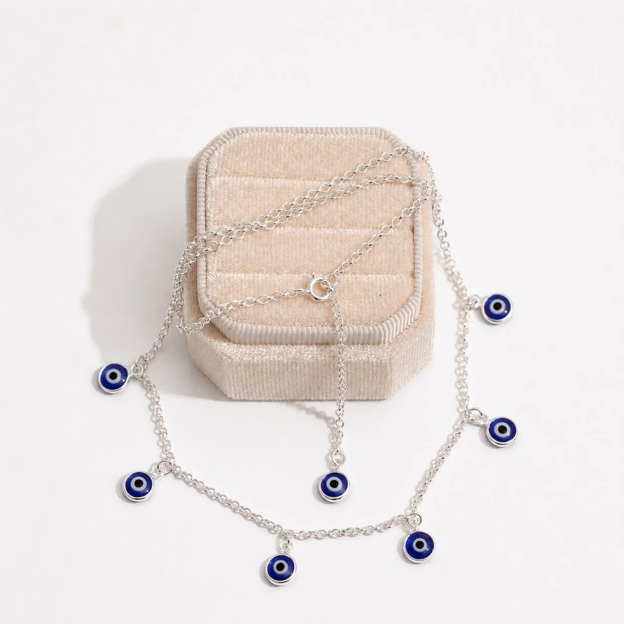 Choker Olho Grego Pendurado