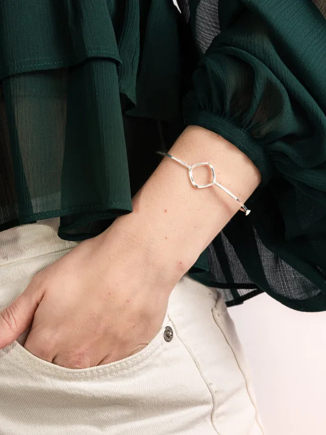 Bracelete de Prata 925 Losango