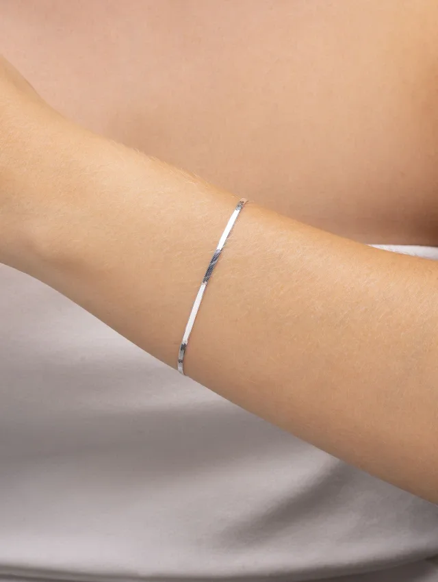Pulseira de Prata 925 Laminada 2mm