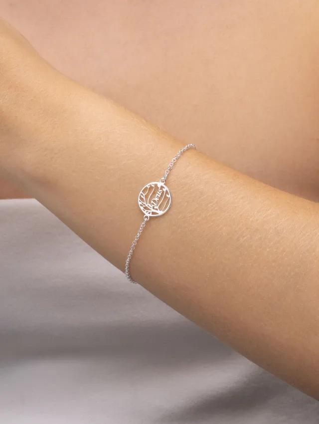 Pulseira de Prata 925 Árvore Sagrada