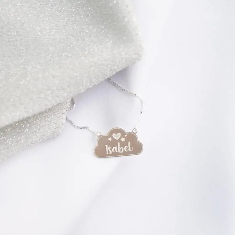 Colar Nuvem Encantada Personalizada
