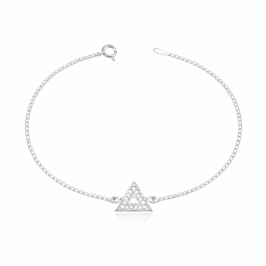 Pulseira Triângulo Cravejado Veneziana