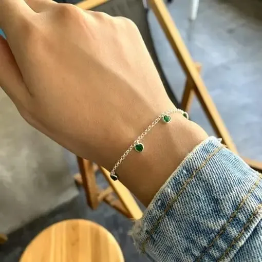 Pulseira Infantil com Corações