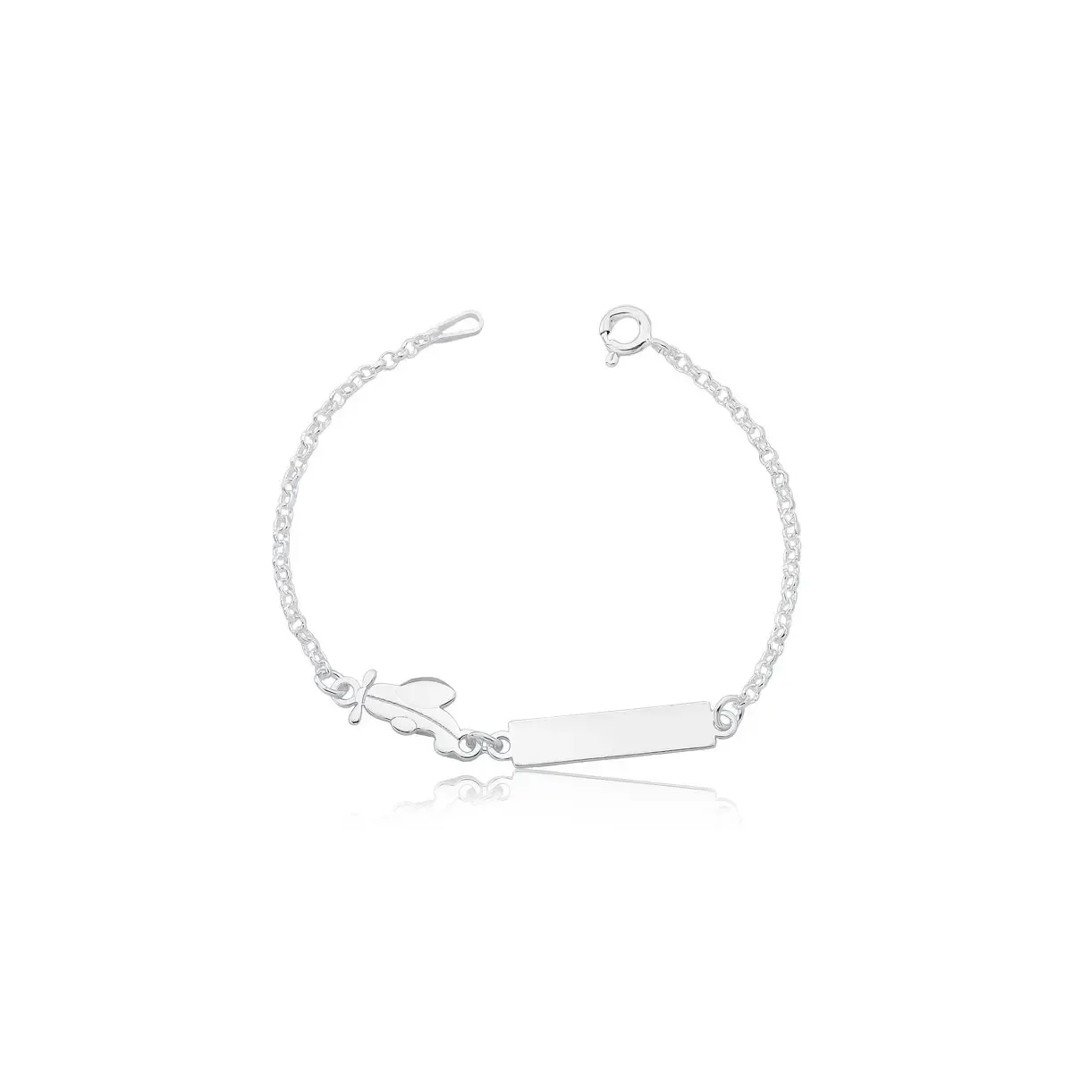 Pulseira Chapa Avião Móvel