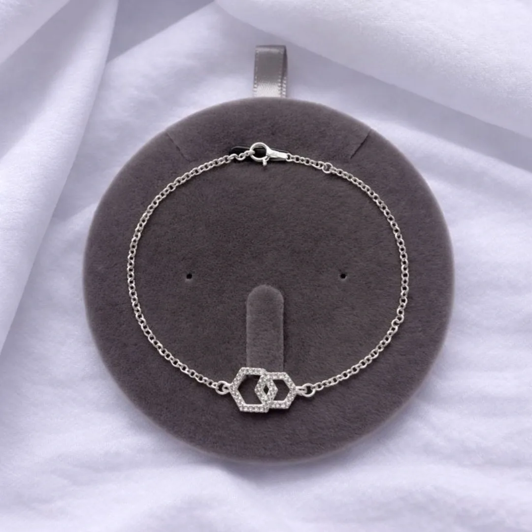 Pulseira Forma Geométrica Hexágono