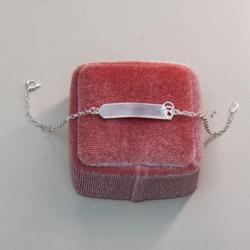 Pulseira Chapa Infantil Menina Fofa