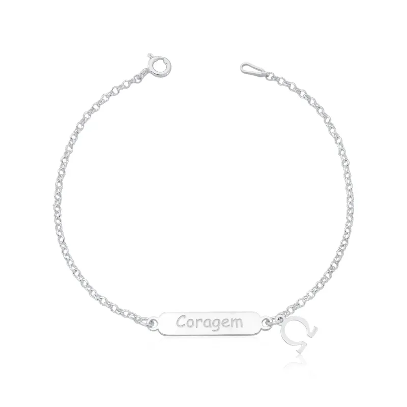 Pulseira Chapa Coragem