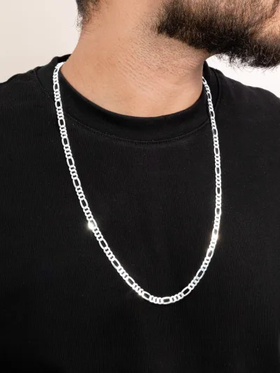 Corrente Masculina de Prata 925 Elos 3x1 6.2mm — foto 1