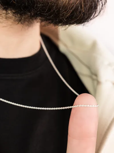 Corrente de Prata 925 Masculina Cordão Baiano 1.4mm 60cm — foto 2