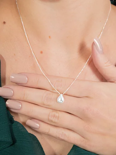 Conjunto de Prata 925 Gota Lisa Pequena — foto 2