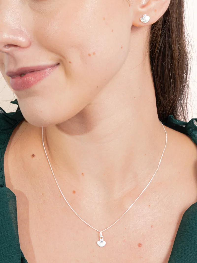 Conjunto de Prata 925 Concha
