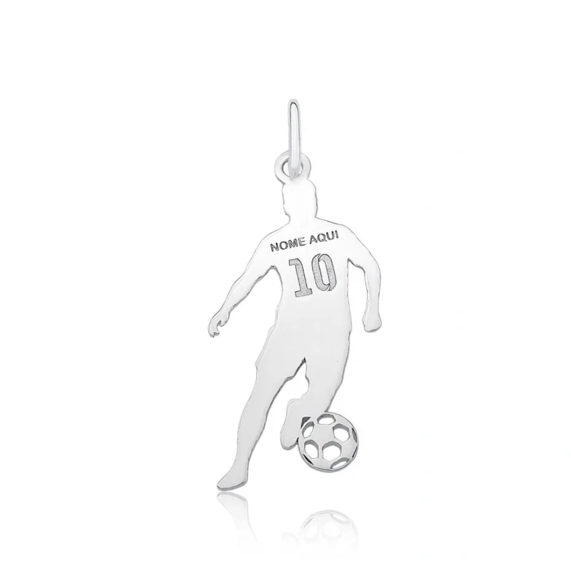 Pingente Jogador Personalizado em Prata 925