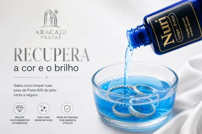 Limpa Prata Nuri 35ml Líquido Limpador De Pratas Brilho — foto 1
